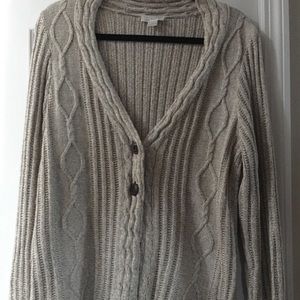Wheat knit 2 bottom long sweater